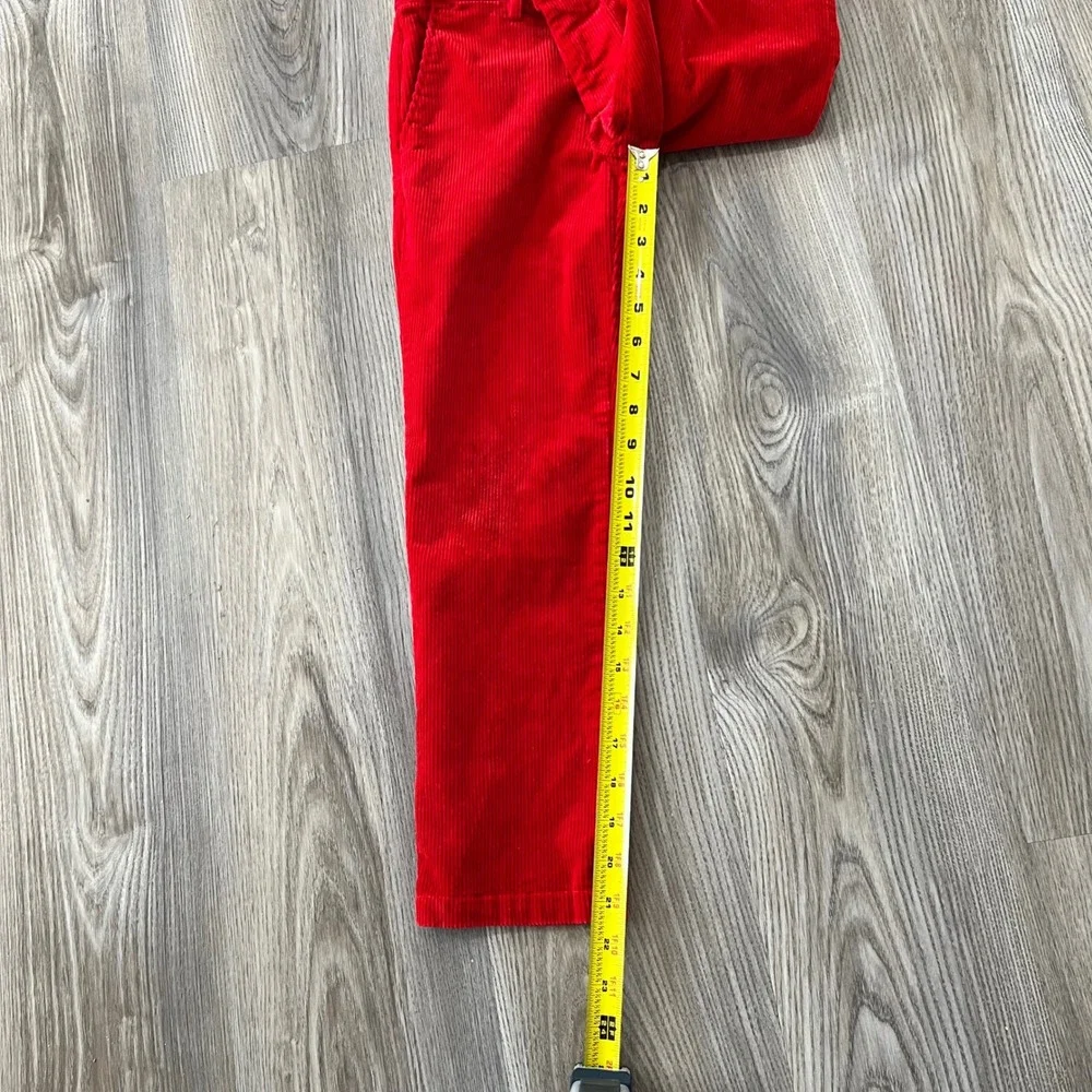 Polo Ralph Lauren Kids Red Corduroy Pants Straight Leg Size 6 Adjustable Waist